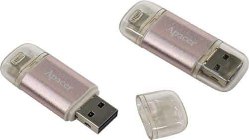 Apacer AH190 32GB USB 3.1 Gen1 &amp; Lightning Dual Flash Drive Retail Box, Limited Lifetime Warr...