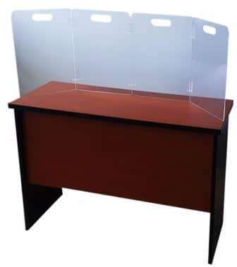 Casey 4 Tier Self Supporting L Shaped Foldable Protective Transparent Shield  Retail Box No Warranty