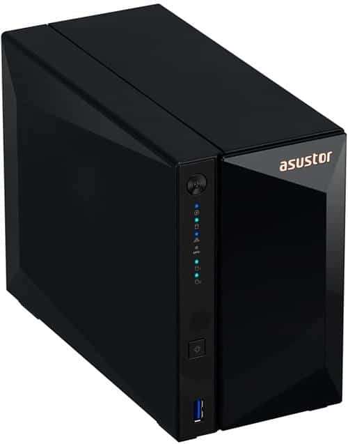 Asustor Drivestor 2 Pro AS3302T - 2 Bay NAS, 1.4GHz Quad Core, 2.5GbE Port, 2GB RAM DDR4, Network...