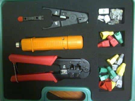 NetiX Basic Network Installation Toolkit Modular Crimping Tool , Cable Wire Stripper Impact Punch...