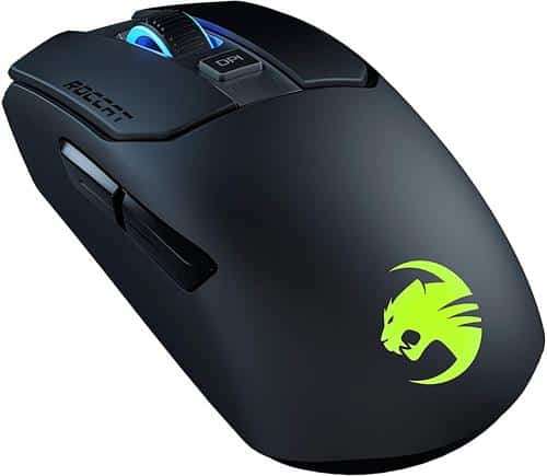 Roccat Kain 200 AIMO Black Wireless Optical 16000 dpi Titan-Click RGB Gaming Mouse, Retail Box , ...