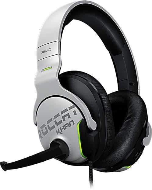 Roccat Khan AIMO RGB Virtual 7.1 Surround Sound White Gaming Headset, Retail Box , 1 Year warranty