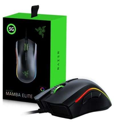 Razer Mamba Elite Gaming Mouse - Optical, Form Factor - Right Hand, 16000 DPI, Retail Box, 1 Year...