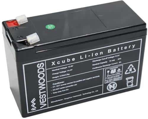 Solarix XCube 12V 8Ah Rechargeable Lithium Battery, Long Service Life Of Around 3000 Cycles, Reta...