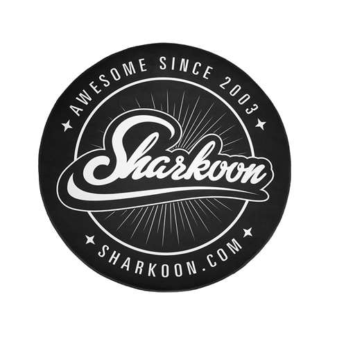 Sharkoon 120CM Round Mat Black/White Diameter: 120 cm Polyester, Nonslip Base Retail Box, 1 Year ...