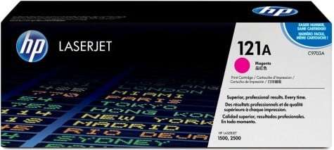 HP Original Replacement for HP 121A C9703A Magenta LaserJet Toner Cartridge- Page Yield 4000 Reta...