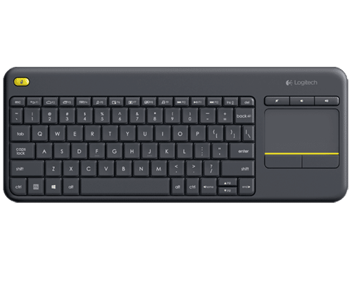 Logitech K400+ Wireless Touch Keyboard With Multi Touch Touchpad, Logitech Unifying protocol (2.4...