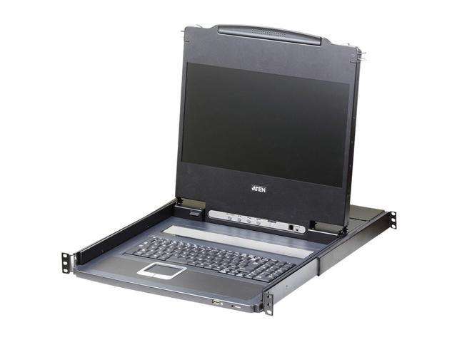 Aten 17'' wide Screen Full HD LCD console support USB DVI; HDMI; VGA W/(US9