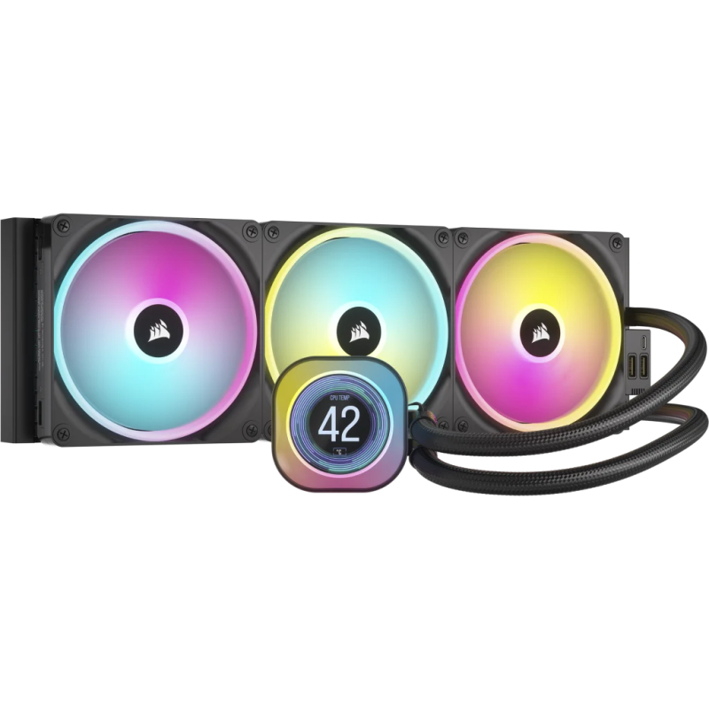 Corsair iCUE LINK H170i LCD Liquid CPU Cooler - QX140 RGB Fans - Large