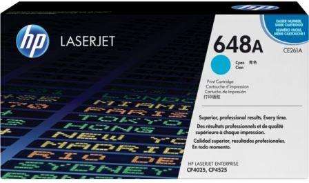 HP Original Replacement for HP 648A CE261A Cyan LaserJet Toner Cartridge- Page Yield 11000 Pages