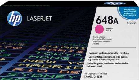 HP Original Replacement for HP 648A CE263A Magenta LaserJet Toner Cartridge- Page Yield 11000 Pages