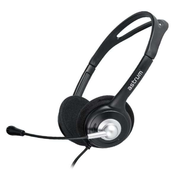 Astrum On-ear PC Headset With Mic HS110 Black