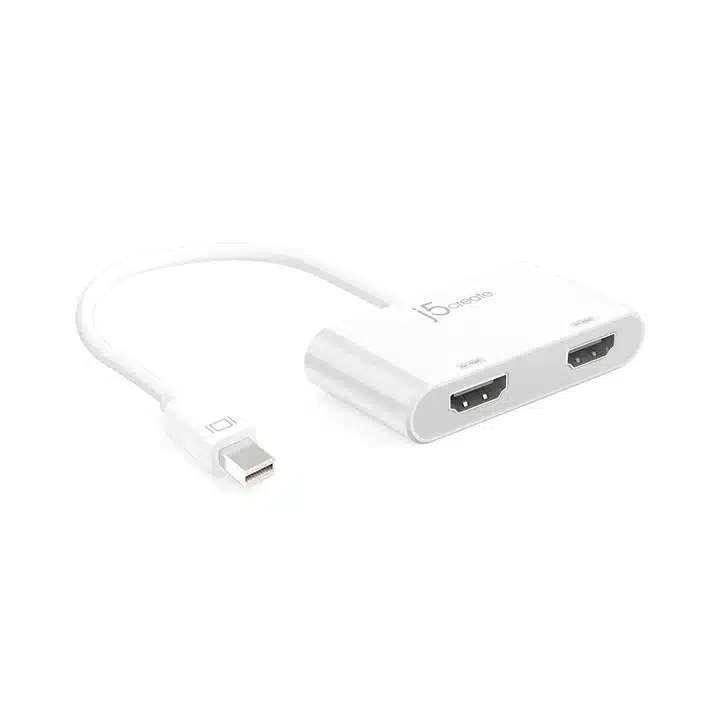 j5crate JDA156 Mini Display Port to Dual HDMI Adapter