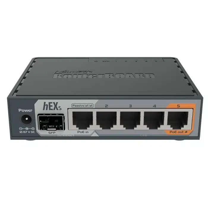 hEX S 5 Port GIG 1SFP Desktop Router