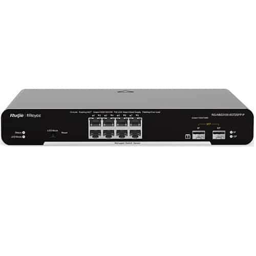 Reyee cloud L2 switch NBS 10port 8x 10/100/1000 POE+ 2x SFP uplink VLAN - Networking