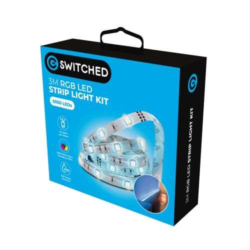 Switched 3M RGB LED Strip Light Kit