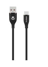 Volkano Flexi Series USB to Micro USB 1.5M 18W - Black