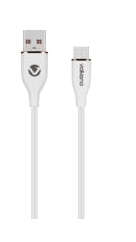 Volkano Flexi Series USB to Micro USB 2.5M 18W- White