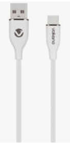 Volkano Flexi Series USB to Type-C 1.5M 30W- White