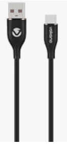 Volkano Flexi Series USB to Type-C 2.5M 30W- Black