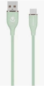 Volkano Flexi Series USB to Type-C 2.5M 30W - Green