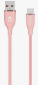 Volkano Flexi Series USB to Type-C 2.5M 30W- Pink