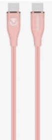 Volkano Flexi Series Type-C to Type-C 2.5M 60W- Pink