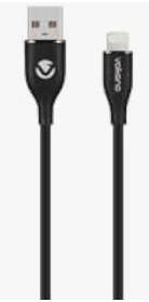 Volkano Flexi Series USB to MFI Lightning 2.5M 27W- Black