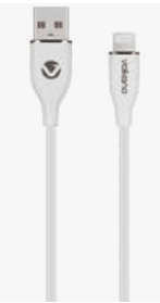 Volkano Flexi Series USB to MFI Lightning 2.5M 27W- White