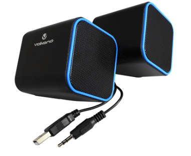 Volkano Diamond Series USB Speaker - Blue