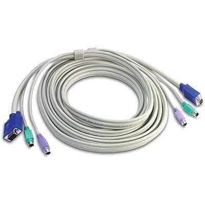 TrendNet15ft USB/VGA KVM cable-Connect computers with VGA and USB ports