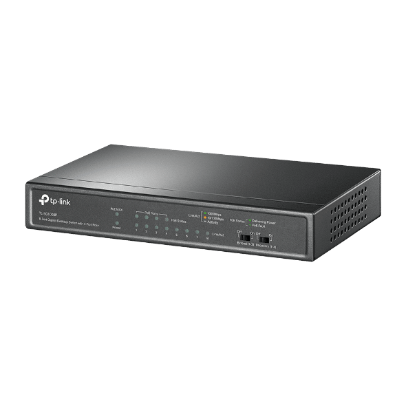 TP-Link 8-Port Gigabit Desktop Switch with 4-Port PoE+, Retail Box, 1