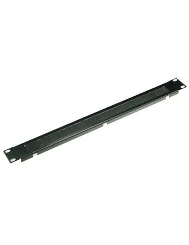 Acconet Brush Panel, 1U, Black, 19"