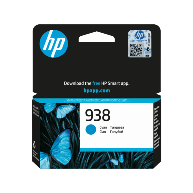 HP 938 Cyan Original Ink Cartridge