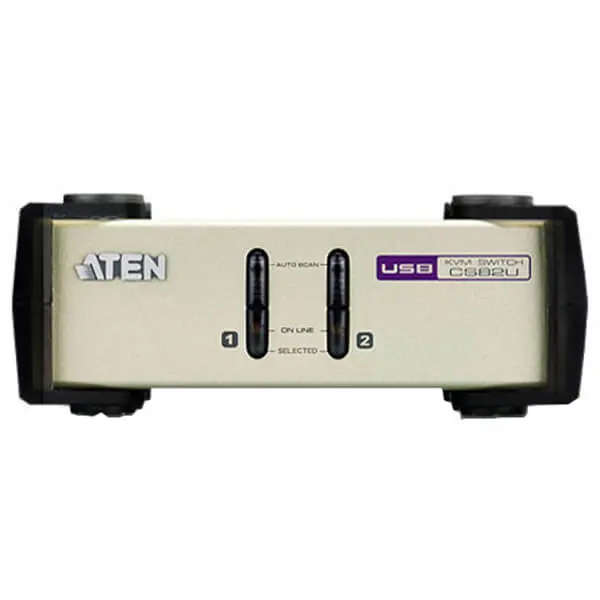 Aten 2-Port USB/PS2 VGA KVM with 2 Cables