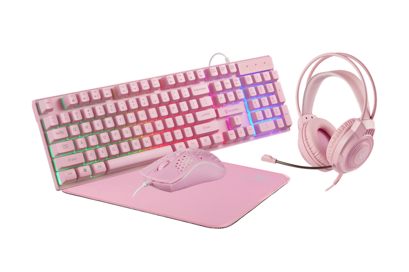 VX Gaming Freya Pink 4 -in-1 Rainbow Combo