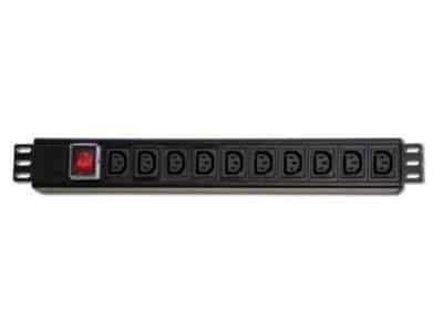 Power Distribution Unit, 1U, 10 way, 3 Pin SA plug