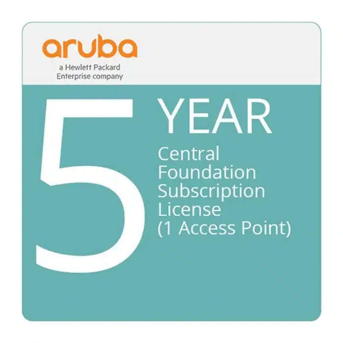 HPE 5-year Aruba Central Access Point Foundation E-STU Subscription License