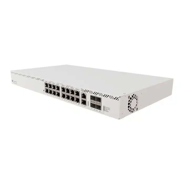 MikroTik Cloud Router Switch 16 Port PoE 600W 4SFP+ | CRS320-8P-8B-4S+