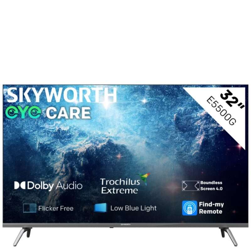Skyworth 32 inch E5500G Series HD Smart Google TV - 1366 x 768 Resolut