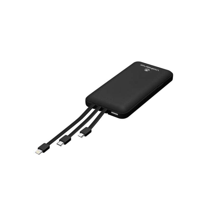 Volkano Spawn Series 10000 mAh Powerbank with Built-in Charging Cables