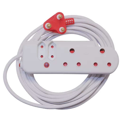 Ellies 4 Way Medium Surge Extension Lead -5M