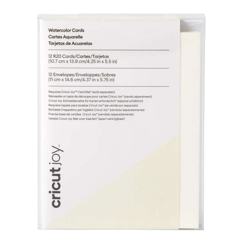 Cricut Watercolor Cards White 12pk R20 10.7 cm x 13.9 cm