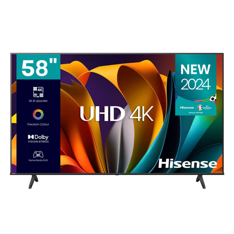 Hisense 58 inch A6N Series UHD Smart TV - Resolution 3840 x 2160, Stat