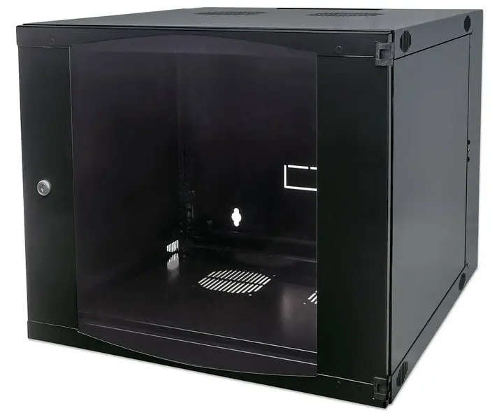 RCT 15U AP Pre-coated black wall mount cabinet 2x uprights 2x glands +