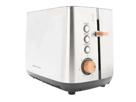 Boden Stark Anson Collection 2 Slice Stainless Steel Toaster