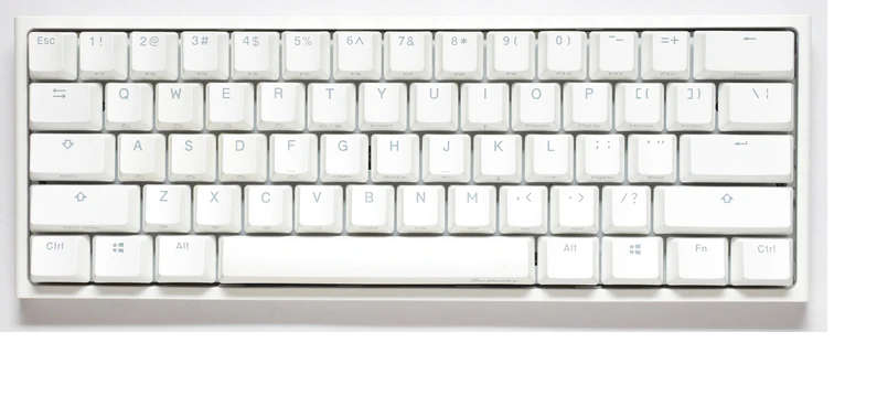 Ducky Keyboard One 2 Pro 60% -White- Cherry Silent Red.