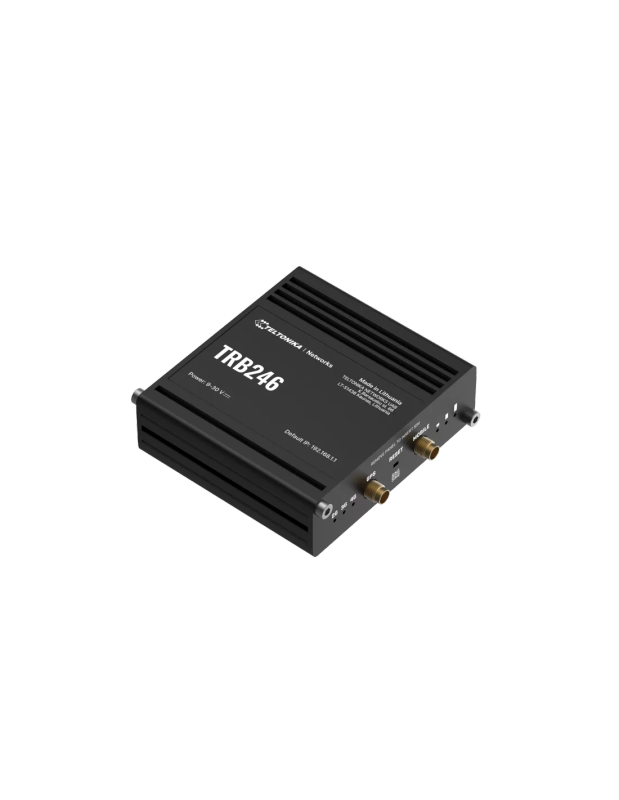 Teltonika Industrial Dual-SIM LTE Gateway to I/O, Ethernet, RS232/485