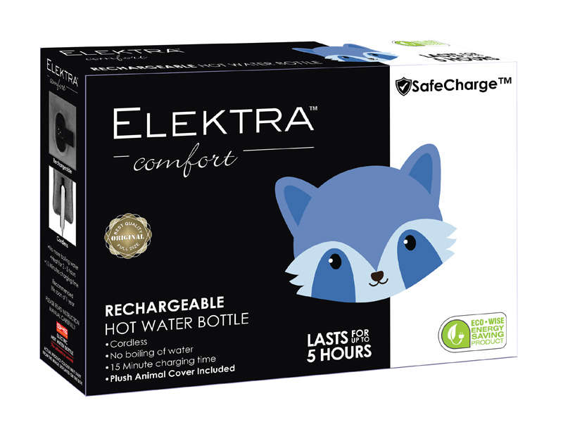 ELEKTRA HOT WATER BOTTLE BLUE RACCOON