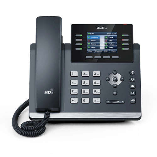 Yealink T44W, Gigabit Desktop IP Phone, with built-in Wi-Fi, Bluetooth and Dual USB ports, Exclud...